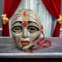 Collectible Indian Brass Mask | Vintage Wall Art | Unusual Home Decor
