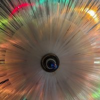 Vintage Fiber Optic Tree Topper: Twinkling Holiday Elegance