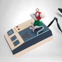 Vintage 1992 Santa's Answering Machine Ornament - A Nostalgic Holiday Keepsake!