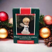 Vintage 1989 Hallmark Mary's Angels Bluebell Ornament - Timeless Collectible Holiday Decor