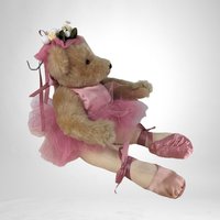 Handmade Vintage Tippy Toes Ballerina Bear by Deanna Brittsan |  Collectible Bear | Artist Bear |  Ballerina Bear |  OOAK Bear