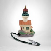 Vintage 1998 Hallmark Keepsake Lighthouse Greetings Flashing Light Ornament