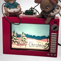 1996 Hallmark Keepsake Video Party Lighted Ornament - Nostalgic Holiday Fun