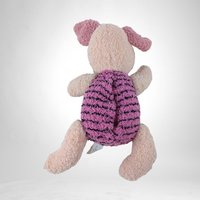 Vintage 90s Non-Working Talking Piglet Plush Doll: Collectible Stuffed Animal