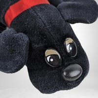 Vintage Tonka Pound Puppies Black Dog with Red Collar Plush: Classic Stuffed Animal