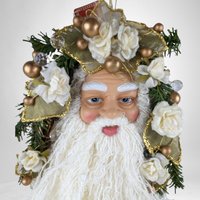 Vintage North Pole Traditions Woodland Santa Wall Hanging: Festive Décor Delight