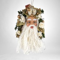 Vintage North Pole Traditions Woodland Santa Wall Hanging: Festive Décor Delight