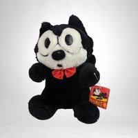 Vintage Felix the Cat Plush Doll - Nostalgic Collectible Toy