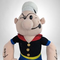 Vintage Popeye Plush Doll - Classic Cartoon Collectible