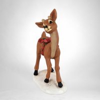 1980s Hallmark Reindeer Figurine: A Retro Holiday Treasure