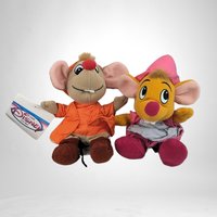 Walt Disney Store Cinderella Suzy and Jaq Beanbag Toy Set: Classic Collectibles