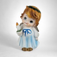 Vintage Porcelain Angel Nightlight - A Timeless Glow