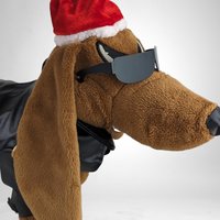 Vintage Dachshund Animated 'Low Rider' Christmas Dog: Quirky Holiday Charm