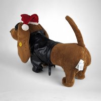 Vintage Dachshund Animated 'Low Rider' Christmas Dog: Quirky Holiday Charm