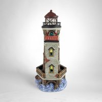 1993 Santa's Workbench Stoney Brook Lighthouse: Timeless Holiday Illumination