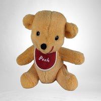 Vintage 1960s Walt Disney Winnie the Pooh Plush Toy, 8.5" Tall, Classic Pooh Bear, Collectible Disney Plush
