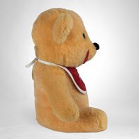 Vintage 1960s Walt Disney Winnie the Pooh Plush Toy, 8.5" Tall, Classic Pooh Bear, Collectible Disney Plush
