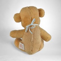 Vintage 1960s Walt Disney Winnie the Pooh Plush Toy, 8.5" Tall, Classic Pooh Bear, Collectible Disney Plush