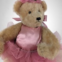 Handmade Vintage Tippy Toes Ballerina Bear by Deanna Brittsan |  Collectible Bear | Artist Bear |  Ballerina Bear |  OOAK Bear