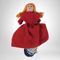 Vintage Dippity Flip Topsy Turvy Red Riding Hood/Grandma/Wolf Doll - Collectible Toy