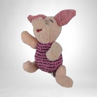 Vintage 90s Non-Working Talking Piglet Plush Doll: Collectible Stuffed Animal