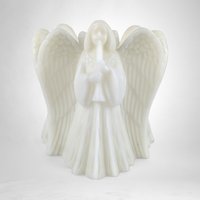 Exquisite Vintage Emperor Art Large Angel Candle - Timeless Elegance and Serenity