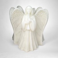 Exquisite Vintage Emperor Art Large Angel Candle - Timeless Elegance and Serenity