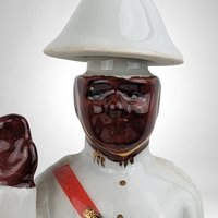 Vintage Bacardi Nassau Royale Empty Policeman Liquor Bottle - Collectible Decanter
