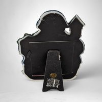 Charming Vintage Resin Snowman Picture Frame: A Frosty Keepsake for Memories