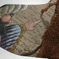 We Three Kings Completed Cross Stitch Christmas Stocking