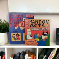 2 Dilbert Comic Books by Scott Adams - Hilarious Office Humor Duo