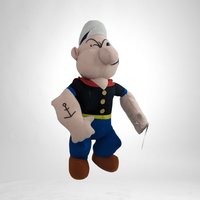 Vintage Popeye Plush Doll - Classic Cartoon Collectible