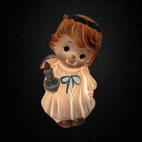 Vintage Porcelain Angel Nightlight - A Timeless Glow