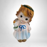 Vintage Porcelain Angel Nightlight - A Timeless Glow
