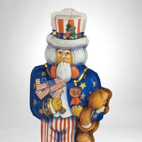 Patriotic Nostalgia: 1984 Hallmark Uncle Sam Pressed Tin Ornament