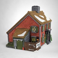 Vintage 1990 Dept 56 Shingle Creek House, New England Village, Lighted Porcelain House, Christmas Village Collectible, Original Box #5946-3