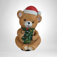Whimsical Vintage Ceramic Rotating Bear Music Box - Nostalgic Melodies