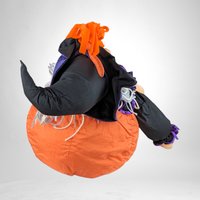 Vintage 1993 International Silver Plush Witch Decoration - Whimsical Halloween Charm