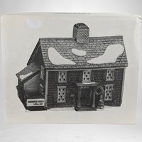 Vintage 1990 Dept 56 Shingle Creek House, New England Village, Lighted Porcelain House, Christmas Village Collectible, Original Box #5946-3