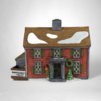 Vintage 1990 Dept 56 Shingle Creek House, New England Village, Lighted Porcelain House, Christmas Village Collectible, Original Box #5946-3