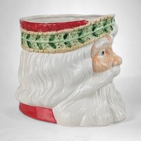 1991 Caffco House of Lloyd Simply Santa Head Candy Bowl/Planter