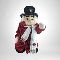 Vintage Mistletoe Angel Plush - Nostalgic Holiday Charm