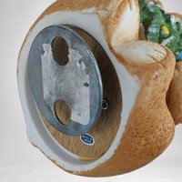 Whimsical Vintage Ceramic Rotating Bear Music Box - Nostalgic Melodies