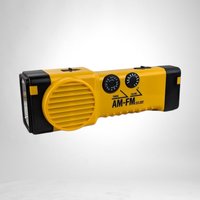 Vintage Suntone AM/FM Radio Flashlight Siren - 3-in-1 Emergency Radio - Works - 9" -  Camping Hiking Gift