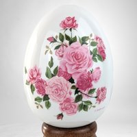 1988 Avon Porcelain Egg: Summer's Roses 