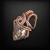 Handmade Copper Wire Wrapped "Unbreakable" Heart Pendant | Sentimental Jewelry | Antiqued Copper | Gift for Strength and Love