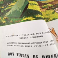 Vintage 1959 Boy Scout Handbook | Norman Rockwell Cover | 6th Edition | Scouting Memorabilia | Gift