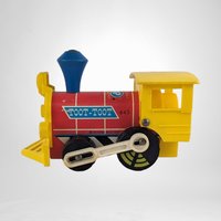 Vintage 1964 Fisher Price Toot Toot Train | Nostalgic Wooden Toy | Childhood Classic | Collectible Toy | Gift for Collectors