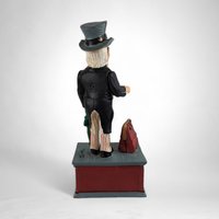 Vintage Paul Sebastian Cast Iron Uncle Sam Coin Bank 