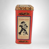 Pair of Bristolware Small Cracker Jack Tins